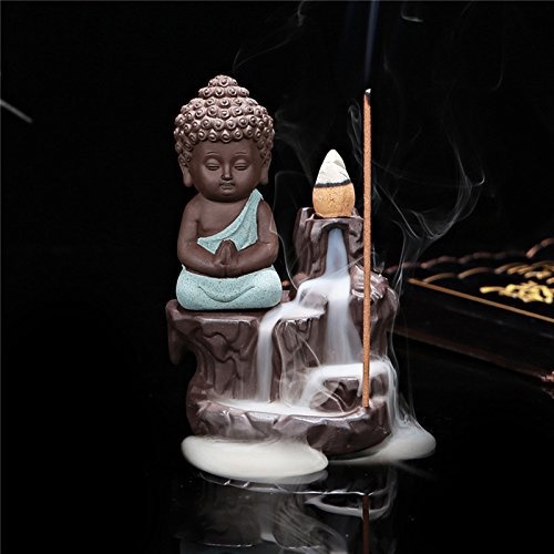 India Desire : Buy Buddha Smoke Backflow Cone Holder Decorative Showpiece Fountain with 10 Incense Cones From Rs 149 At Amazon [Selling Price Rs 295]